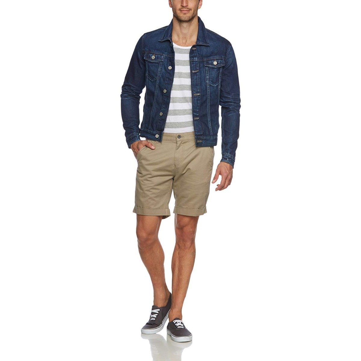 Jack /& Jones Denim Jacket Mens Long Sleeve Jean JJVC RRP £60
