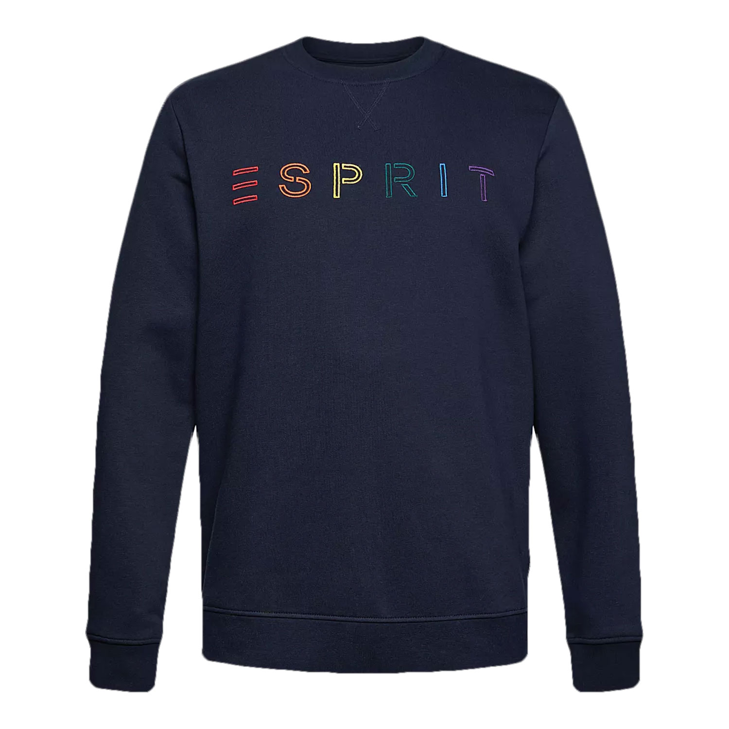 Esprit Mens Jumper With Rainbow Logo 