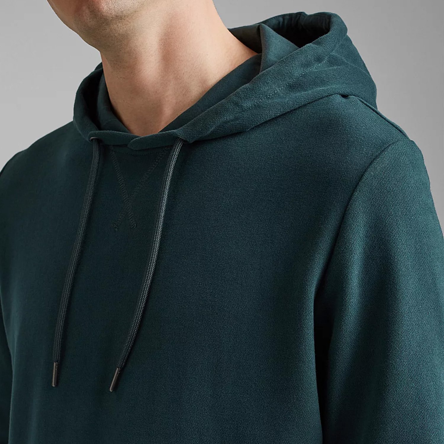Esprit Mens Hoodie Essentials Sweatshirt With Kangaroo Pockets 100% Cotton Top - Picture 16 of 21