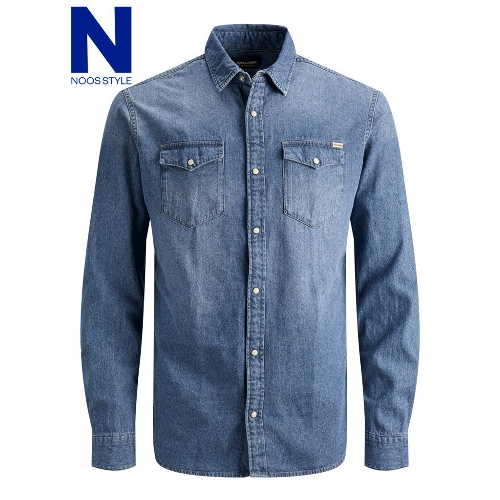 CMCYY Men Slim Washed Button Down Faded Long-Sleeve Jean Denim Shirts CMCYY Men Slim Washed Button Down Faded Long-Sleeve Jean Denim Shirts