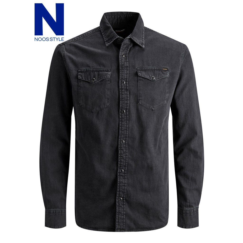 Jack Jones Men s Sheridan Denim Shirt Slim Fit eBay