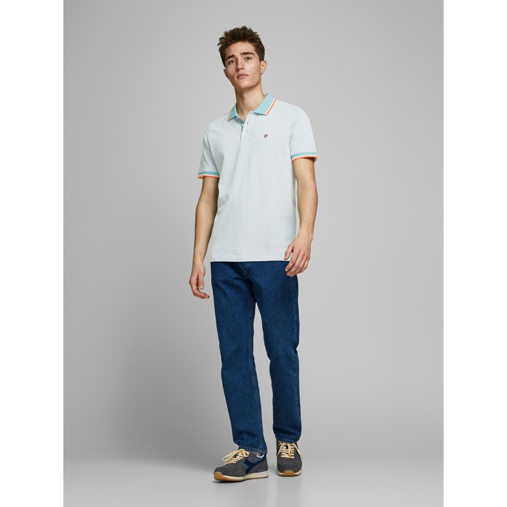 Camisa polo para hombre Jack & Jones Bluwin con punta de contraste premium - Imagen 62 de 74