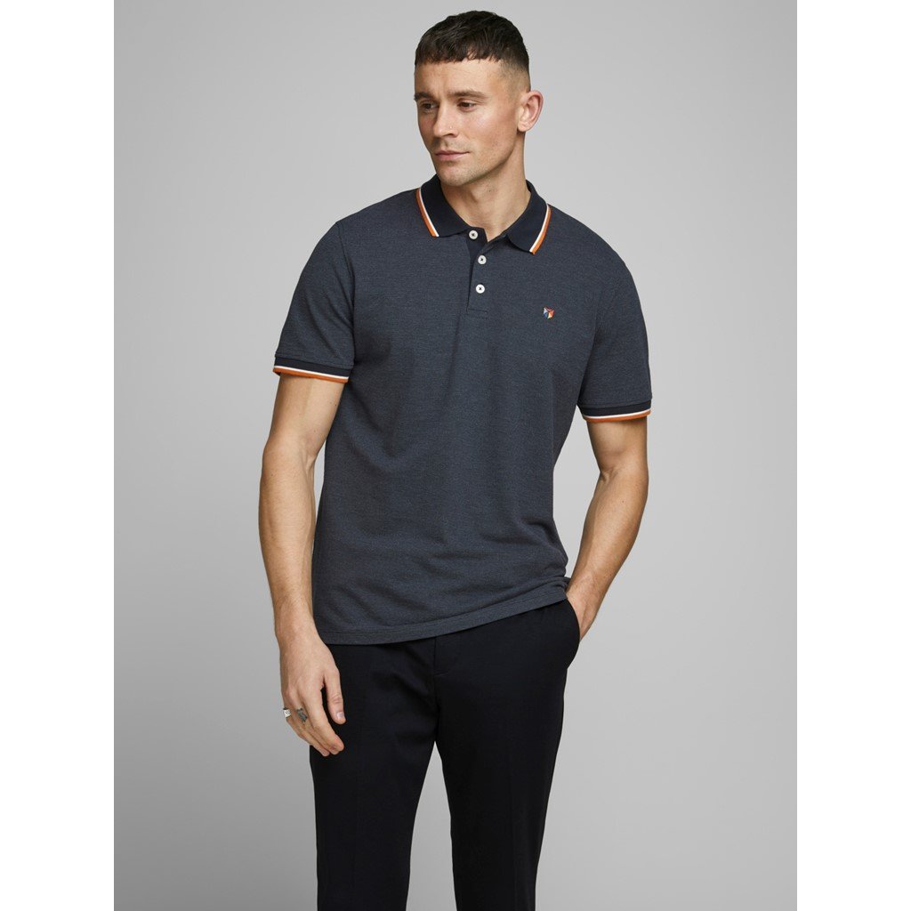 Camisa polo para hombre Jack & Jones Bluwin con punta de contraste premium - Imagen 37 de 74