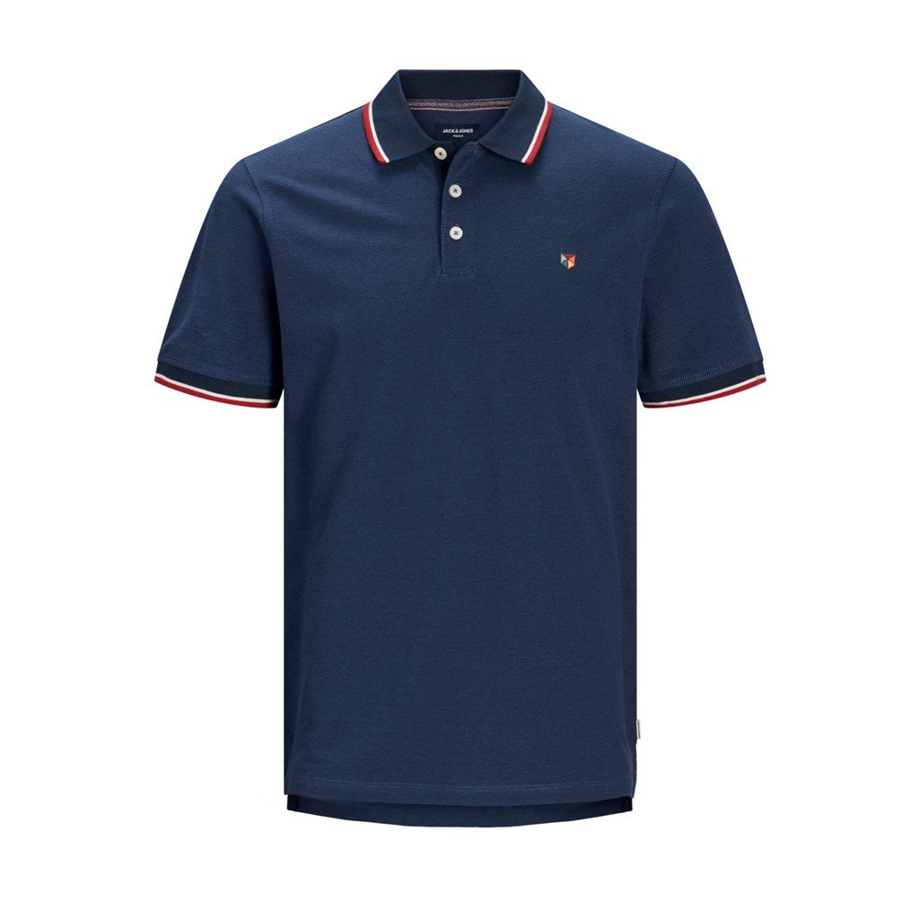 Camisa polo para hombre Jack & Jones Bluwin con punta de contraste premium - Imagen 47 de 74
