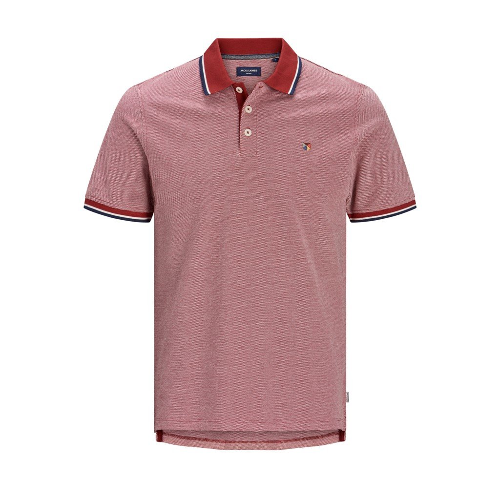 Camisa polo para hombre Jack & Jones Bluwin con punta de contraste premium - Imagen 21 de 74