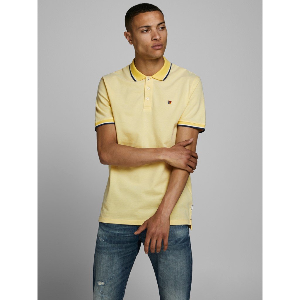 Camisa polo para hombre Jack & Jones Bluwin con punta de contraste premium - Imagen 55 de 74