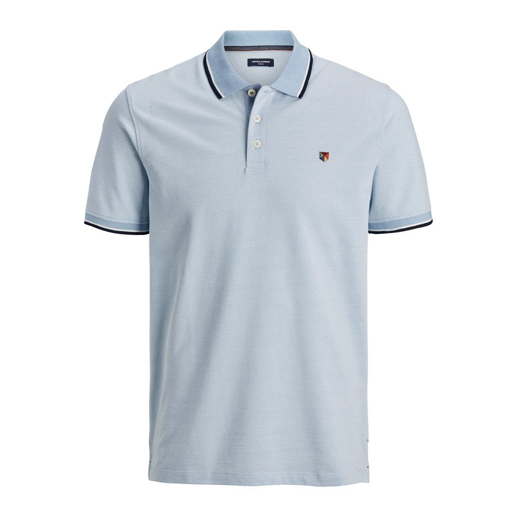 Camisa polo para hombre Jack & Jones Bluwin con punta de contraste premium - Imagen 8 de 74