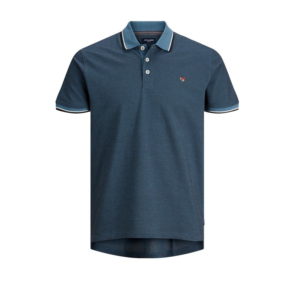 Camisa polo para hombre Jack & Jones Bluwin con punta de contraste premium - Imagen 48 de 74