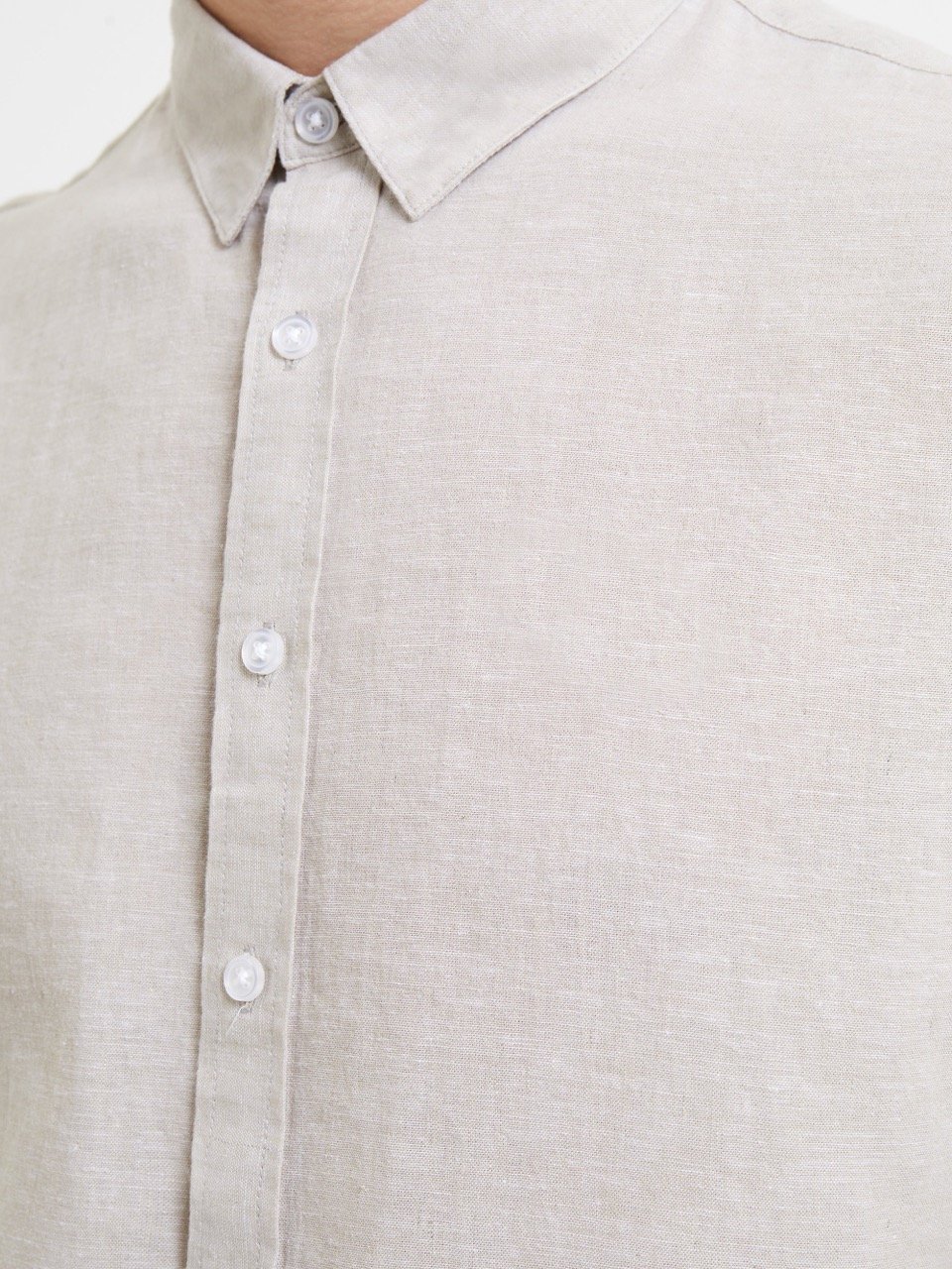 French Connection Mens Comfortable Regular Fit Linen Short Sleeve Shirt - Picture 8 of 18