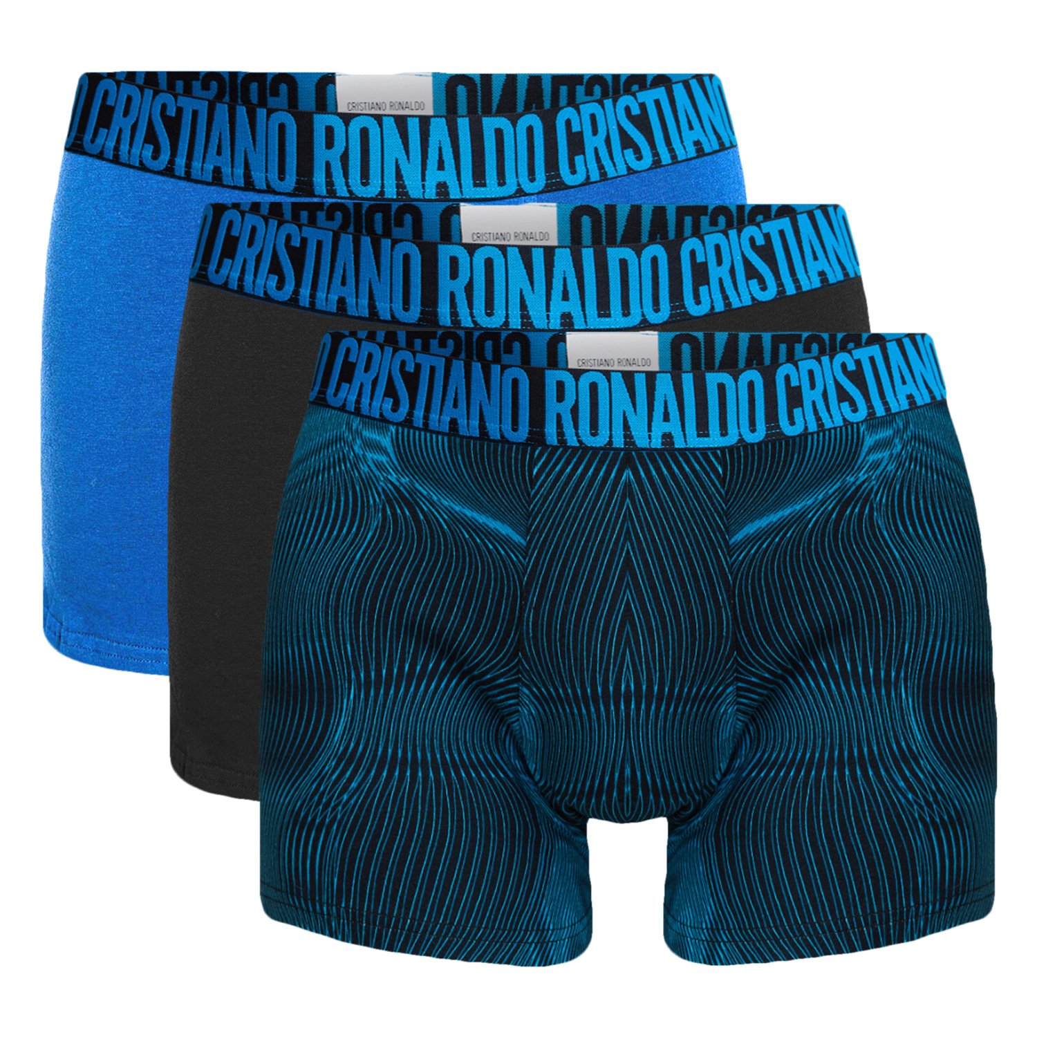 CR7 Mens Boxers Cristiano Ronaldo Big Letters 3 Pack Breathable Cotton  Underwear