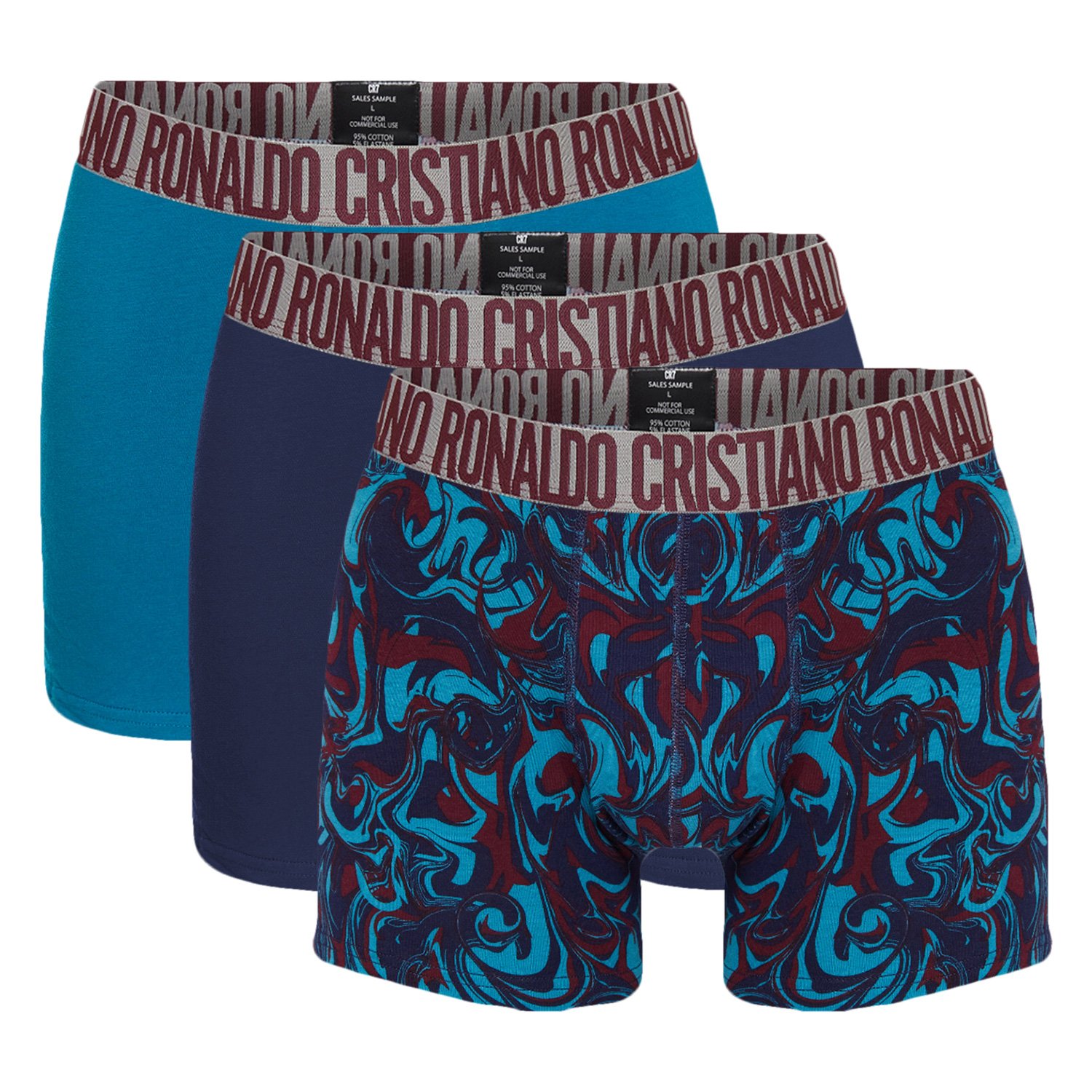 Boxer Underpants Art CR7 Wallpaper Panties Men's Ventilate