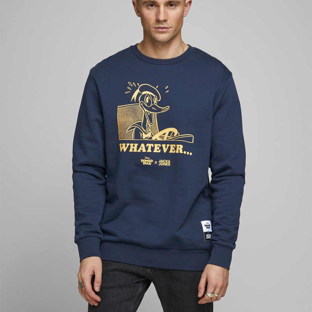 Jack \u0026 Jones De Hombre Puente Sudadera de cuello redondo Disney Pato Donald  | eBay