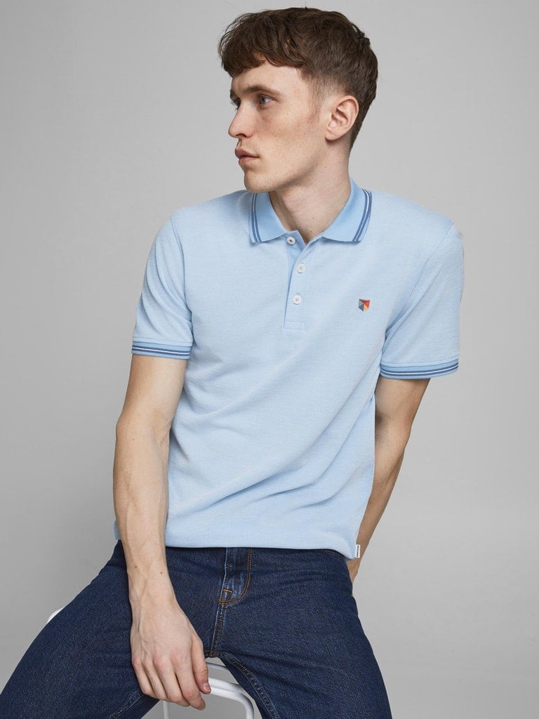 Camisa polo para hombre Jack & Jones Bluwin con punta de contraste premium - Imagen 28 de 74