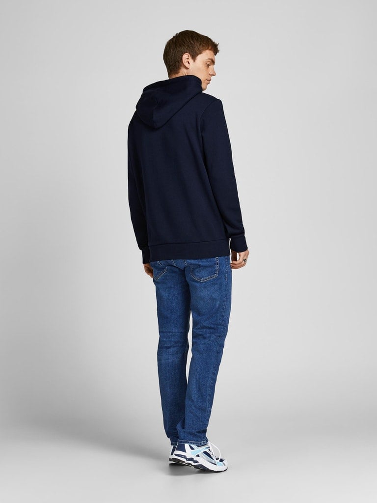 Sudadera con capucha para hombre Jack and Jones Corp estampado con logotipo sudor mezcla algodón jumper básico - Imagen 19 de 88