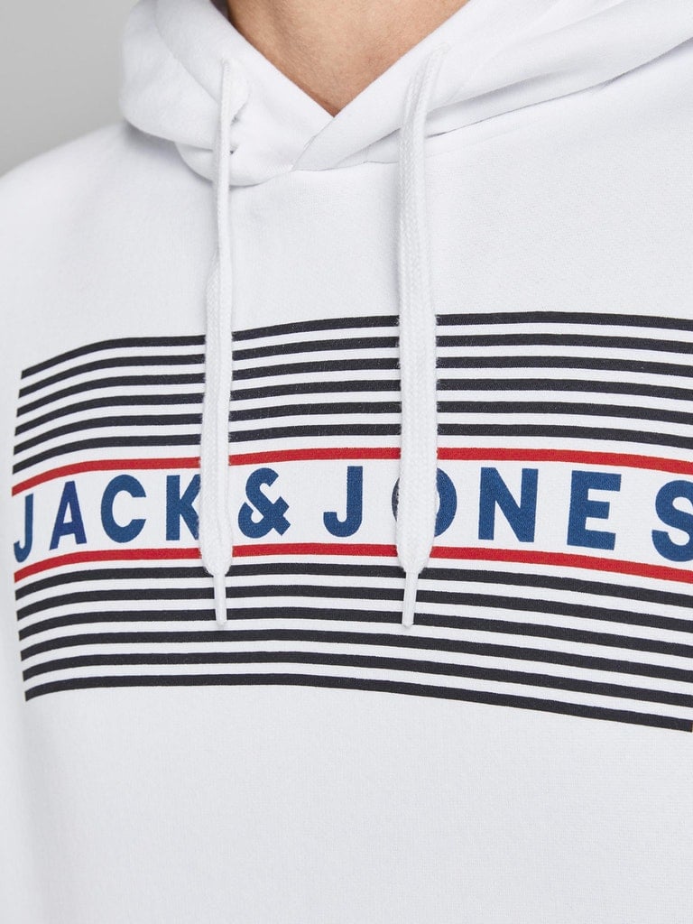 Sudadera con capucha para hombre Jack and Jones Corp estampado con logotipo sudor mezcla algodón jumper básico - Imagen 65 de 88