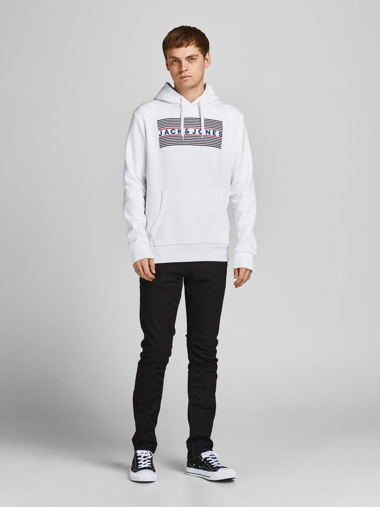 Sudadera con capucha para hombre Jack and Jones Corp estampado con logotipo sudor mezcla algodón jumper básico - Imagen 62 de 88
