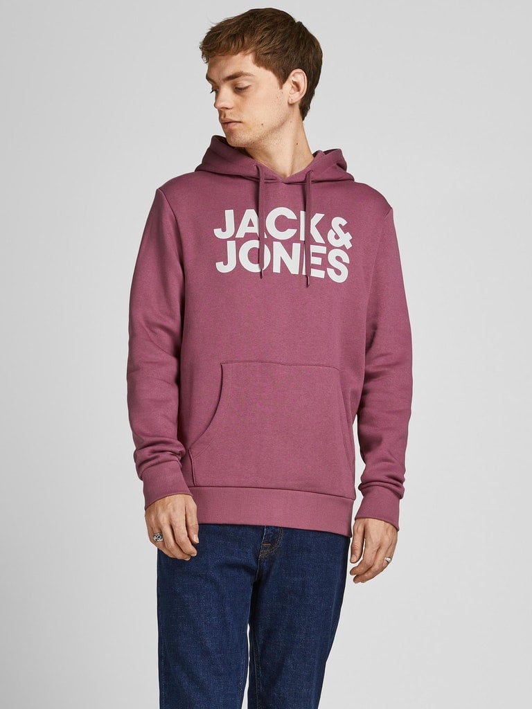 Sudadera con capucha para hombre Jack and Jones Corp estampado con logotipo sudor mezcla algodón jumper básico - Imagen 83 de 88