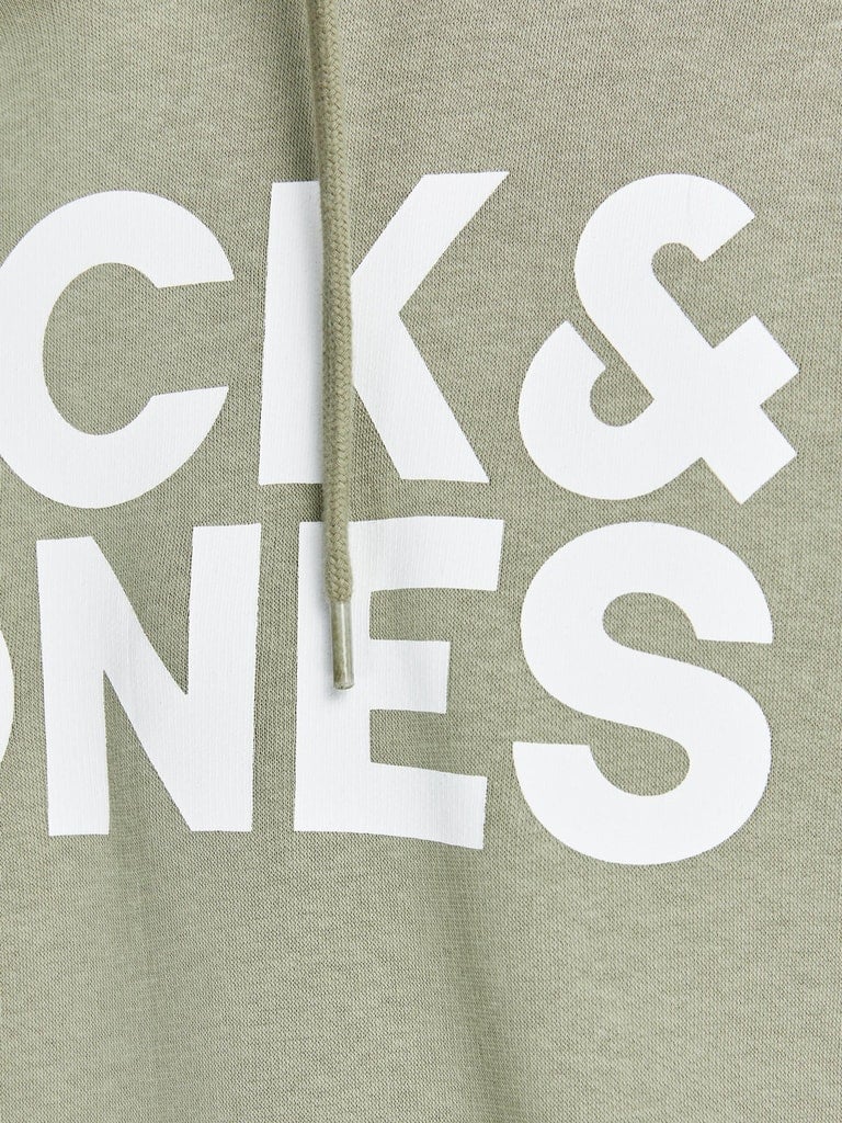 Sudadera con capucha para hombre Jack and Jones Corp estampado con logotipo sudor mezcla algodón jumper básico - Imagen 14 de 88
