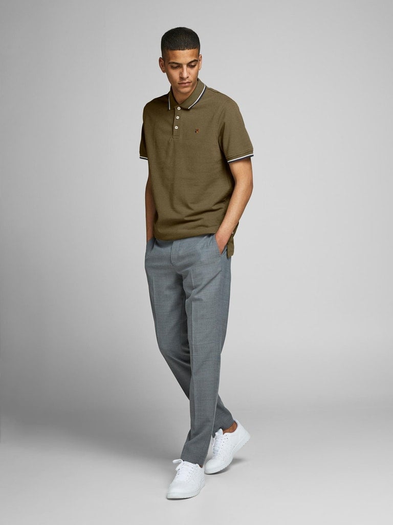 Camisa polo para hombre Jack & Jones Bluwin con punta de contraste premium - Imagen 41 de 74