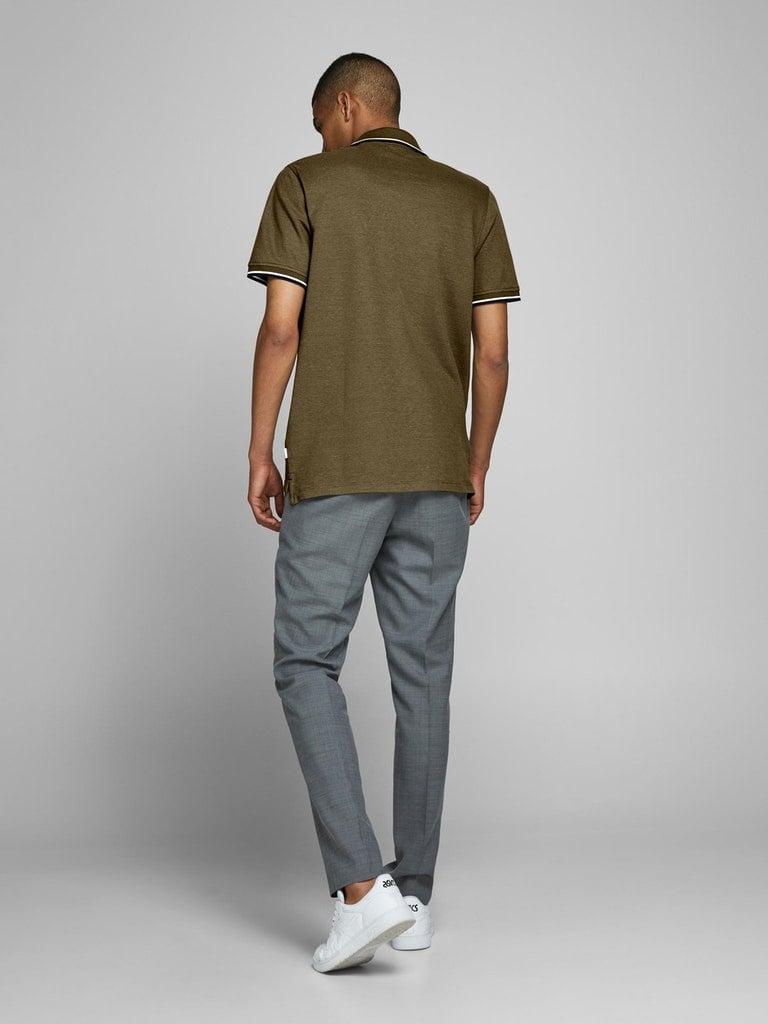 Camisa polo para hombre Jack & Jones Bluwin con punta de contraste premium - Imagen 42 de 74
