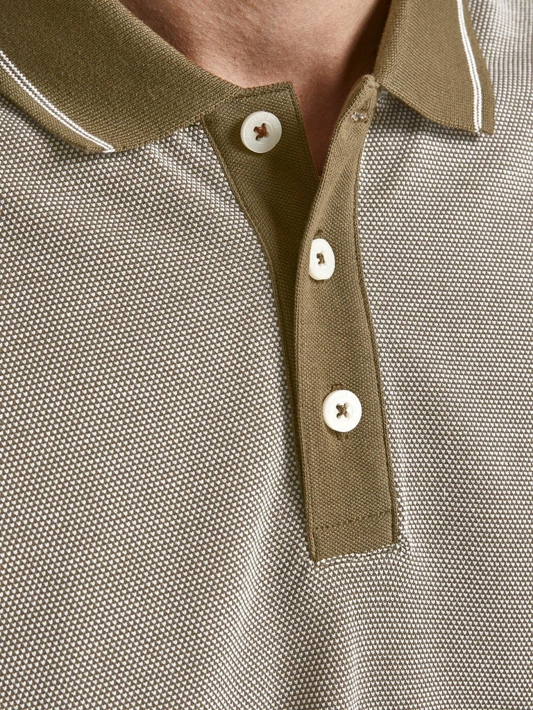 Camisa polo para hombre Jack & Jones Bluwin con punta de contraste premium - Imagen 44 de 74