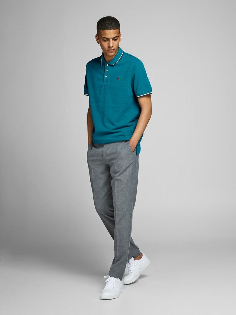 Camisa polo para hombre Jack & Jones Bluwin con punta de contraste premium - Imagen 20 de 74