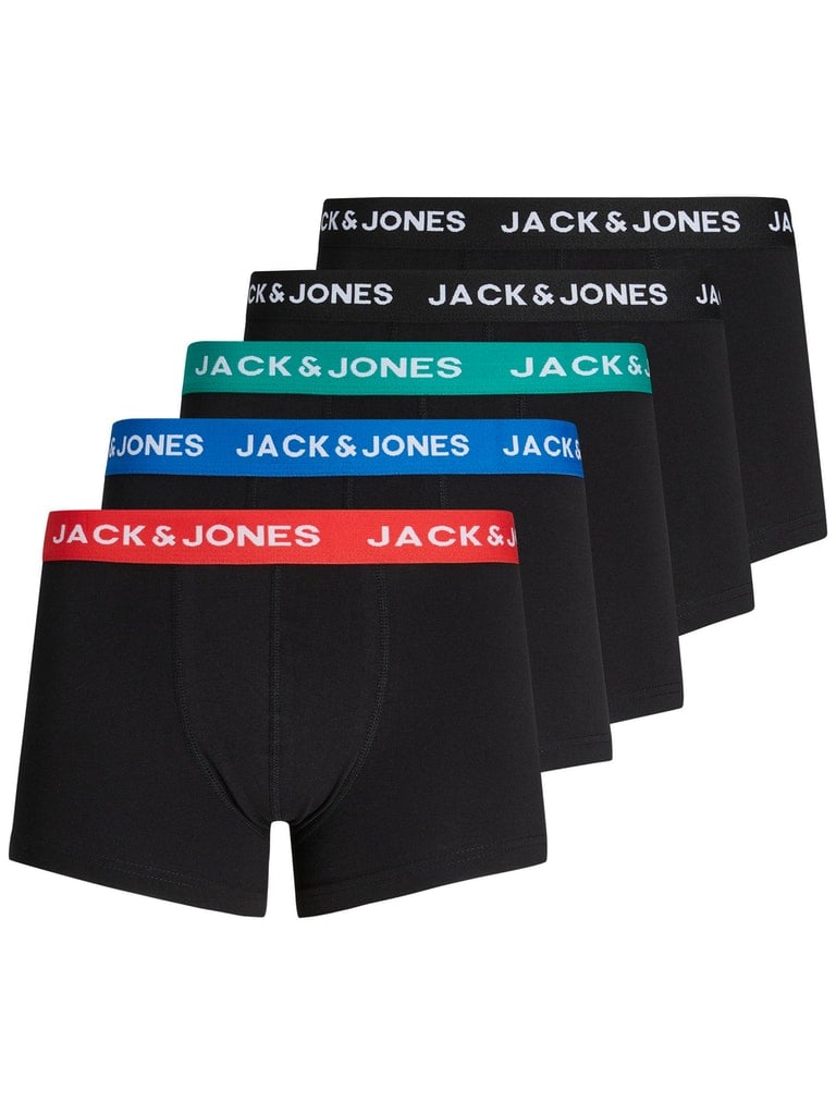 Jack Jones Mens Boxer Shorts 5 Pack Correct H Shape for High