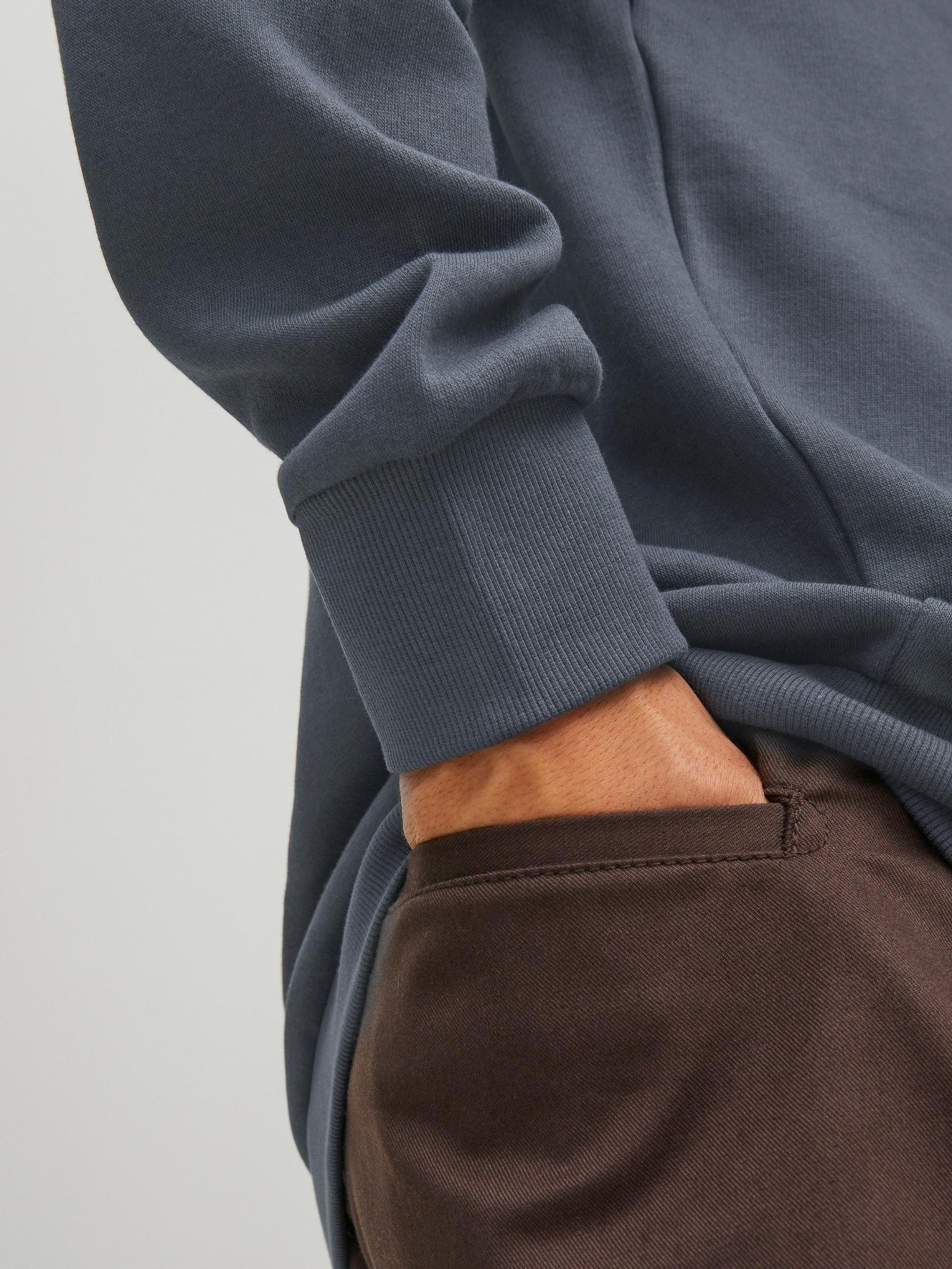 Sudadera con capucha para hombre Jack and Jones Corp estampado con logotipo sudor mezcla algodón jumper básico - Imagen 38 de 88
