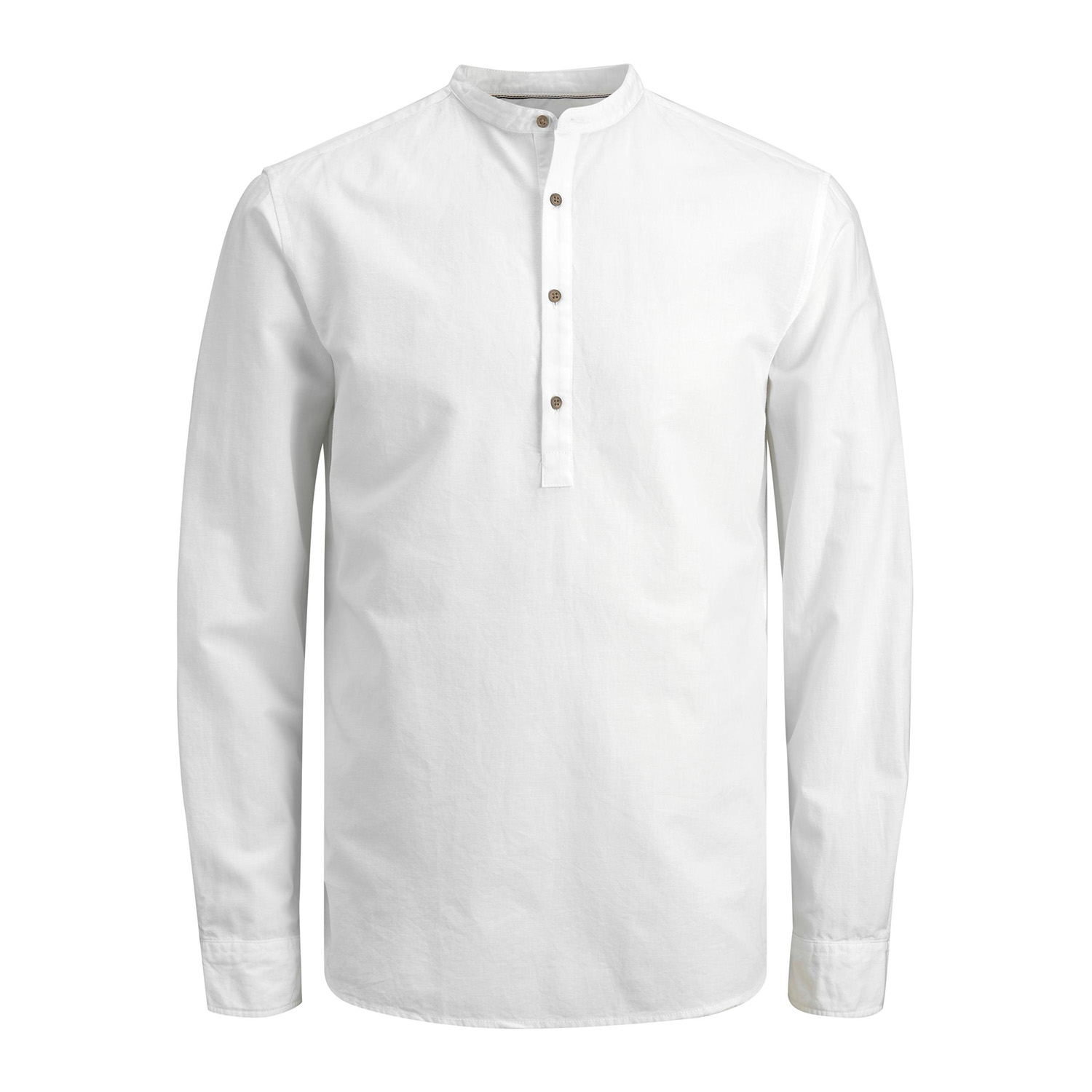 Jack & Jones linen blend short sleeve shirt in white