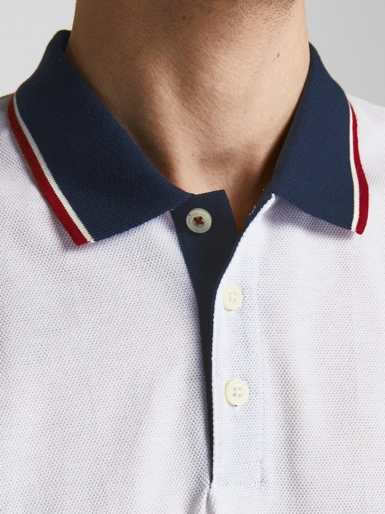 Camisa polo para hombre Jack & Jones Bluwin con punta de contraste premium - Imagen 71 de 74