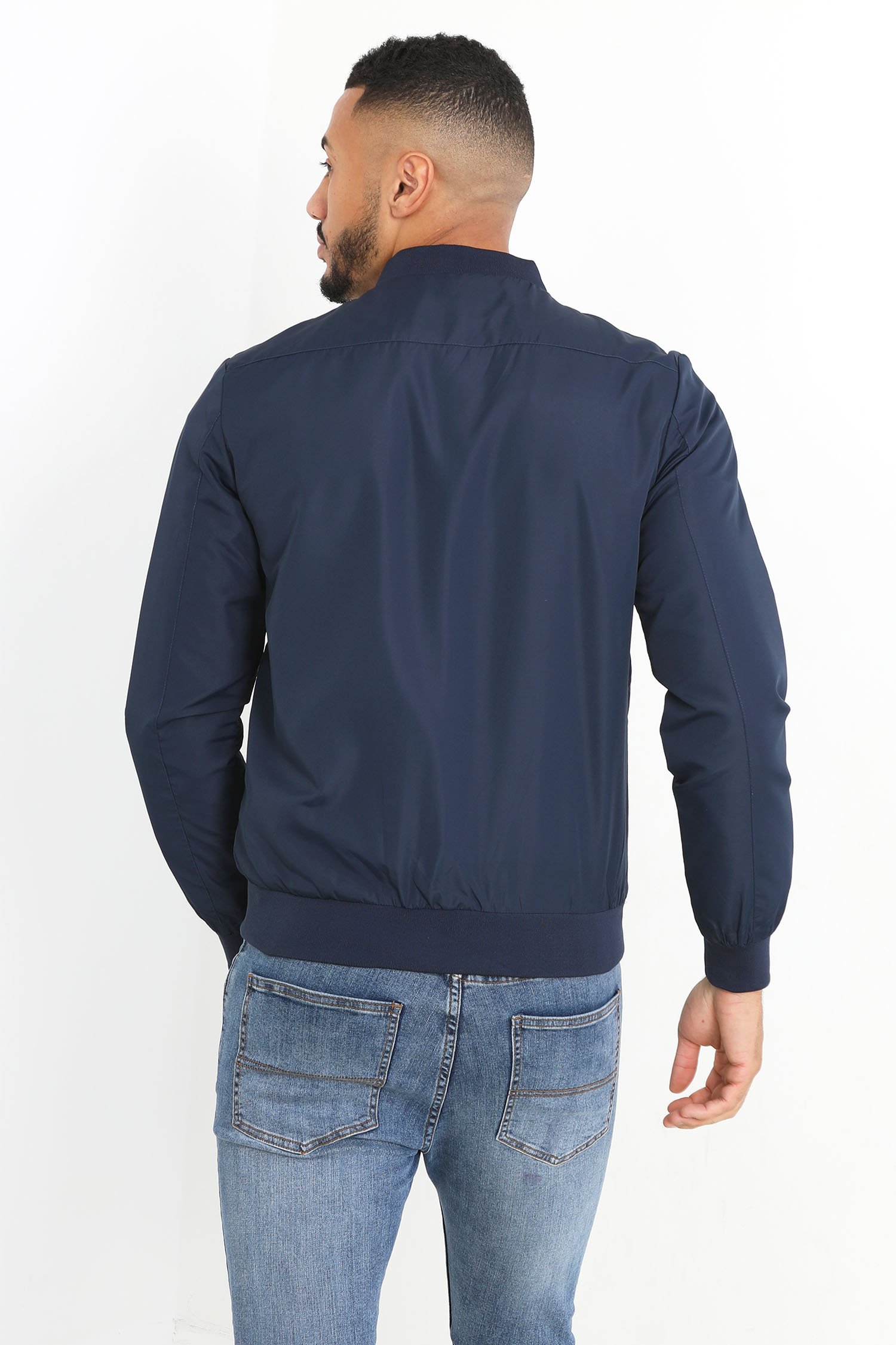 Brave Soul Hombre Bomber Chaqueta Sanjay Manga Larga con Cremallera Poliéster - Imagen 42 de 42