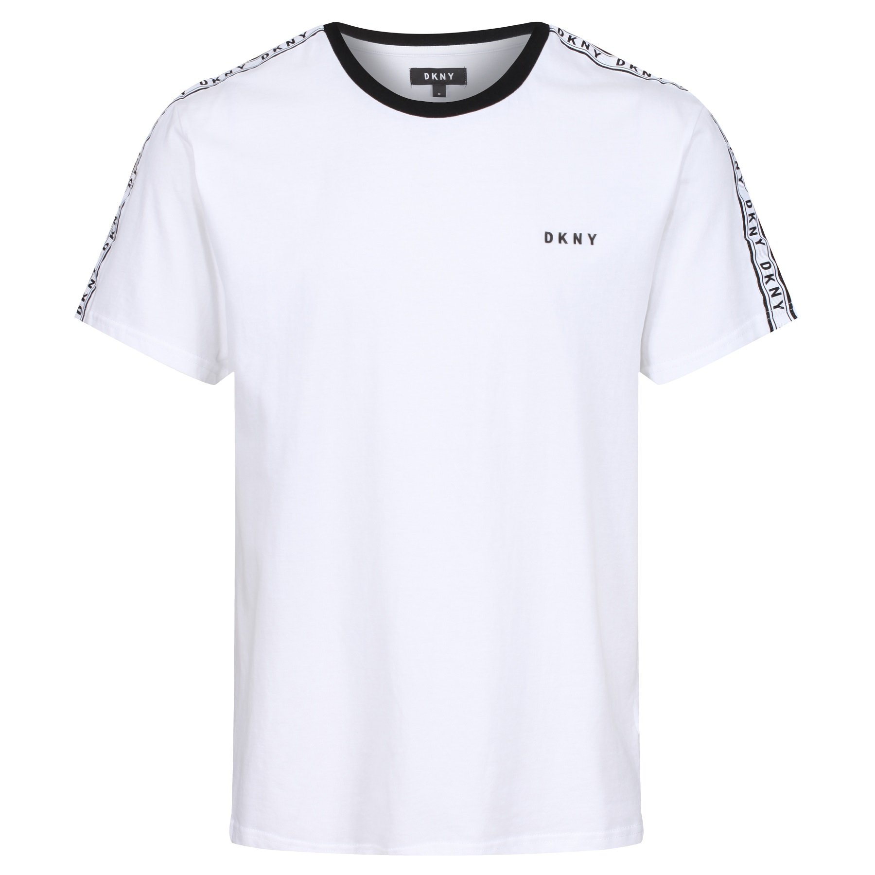 DKNY Kids' Logo Short Sleeve T-Shirt, White, 4 years