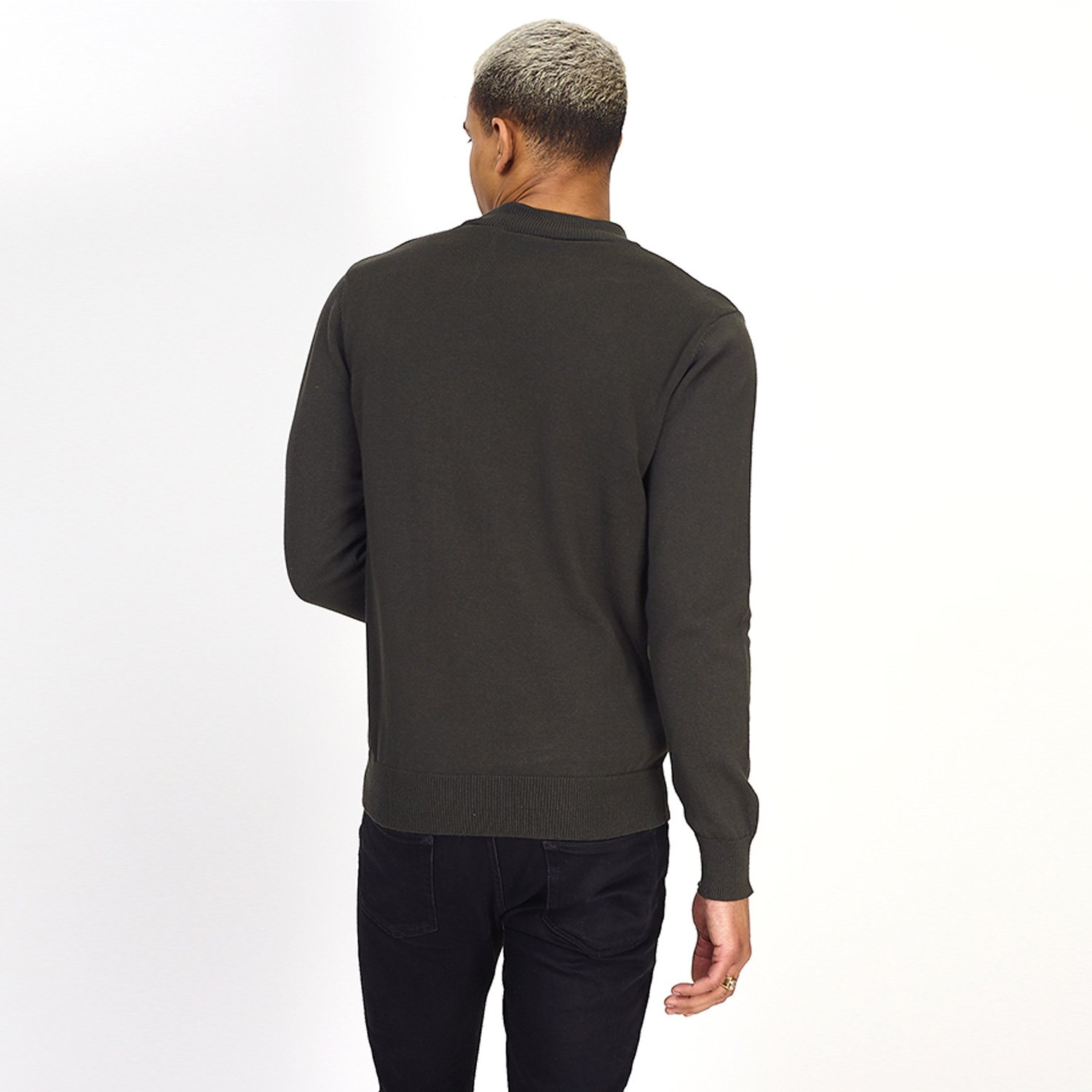 Suéter Brave Soul para Hombre Cuello de Tortuga Liso Básico 100% Algodón Pull Over - Imagen 11 de 34
