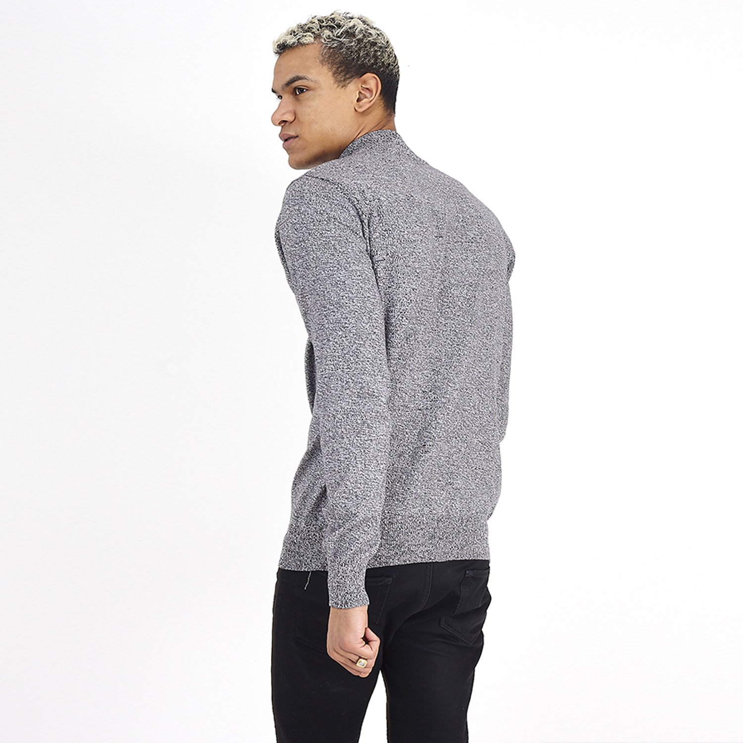 Brave soul Mens Turtle Neck Jumper Plain Basic 100% Cotton Pull Over ...