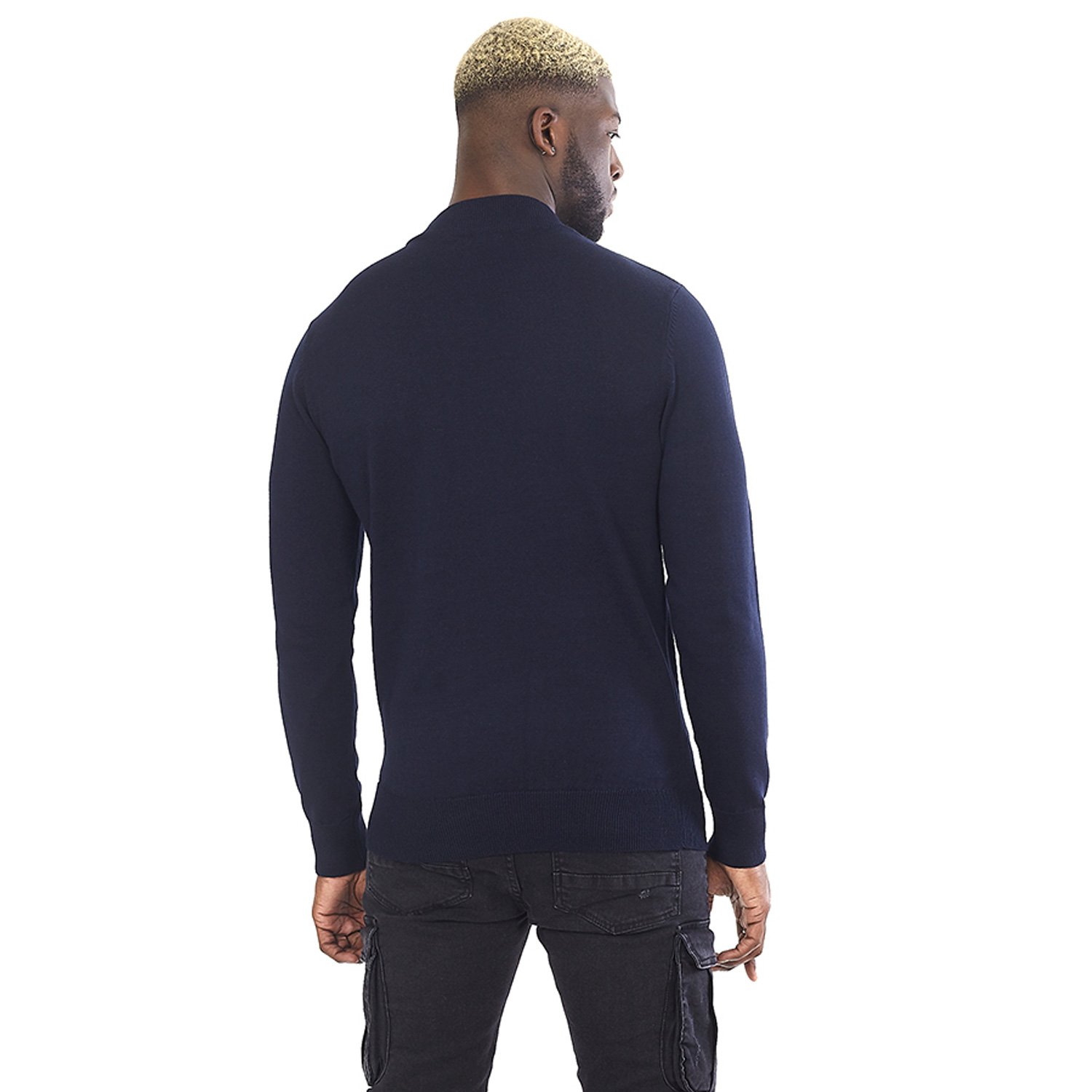 Suéter Brave Soul para Hombre Cuello de Tortuga Liso Básico 100% Algodón Pull Over - Imagen 4 de 34