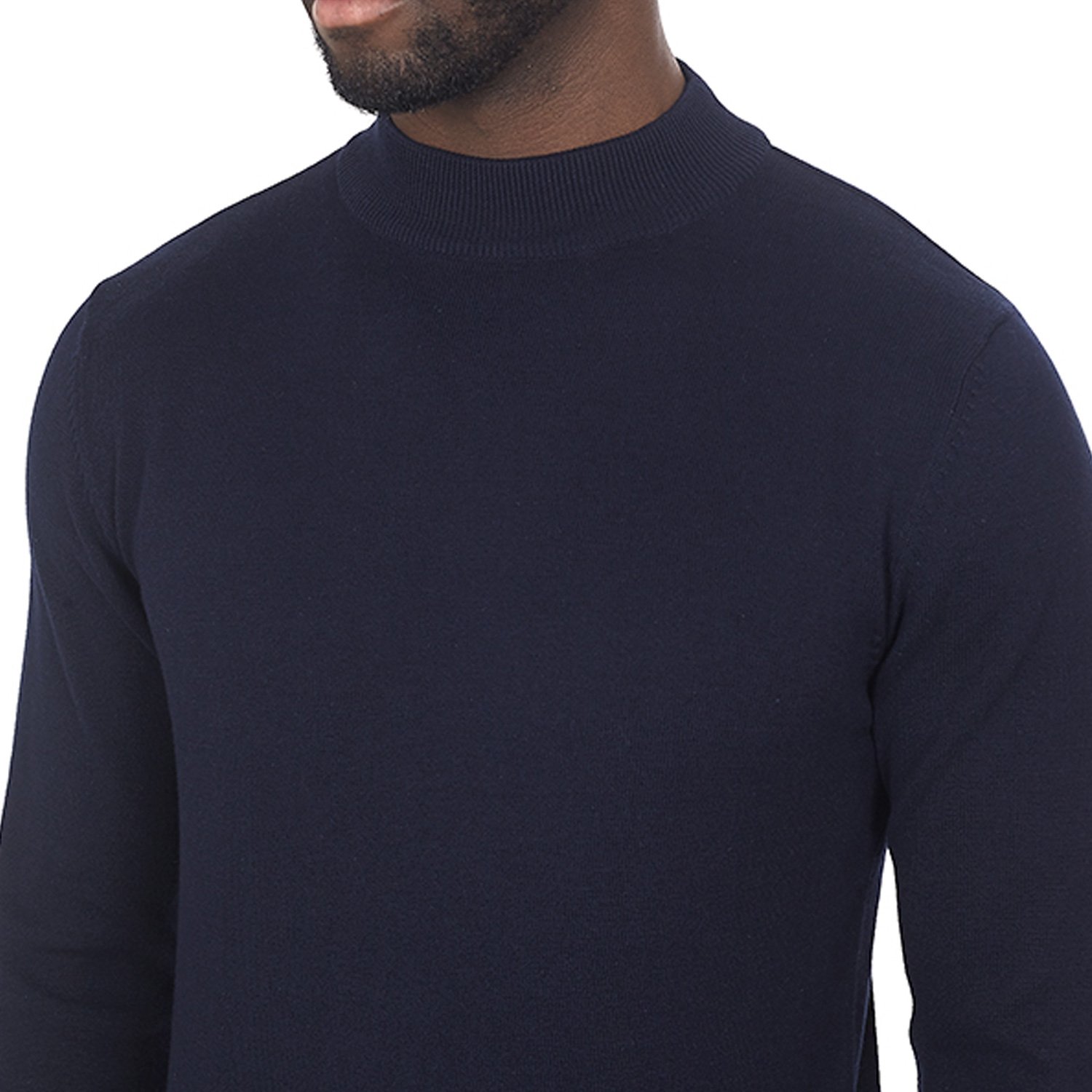 Suéter Brave Soul para Hombre Cuello de Tortuga Liso Básico 100% Algodón Pull Over - Imagen 5 de 34