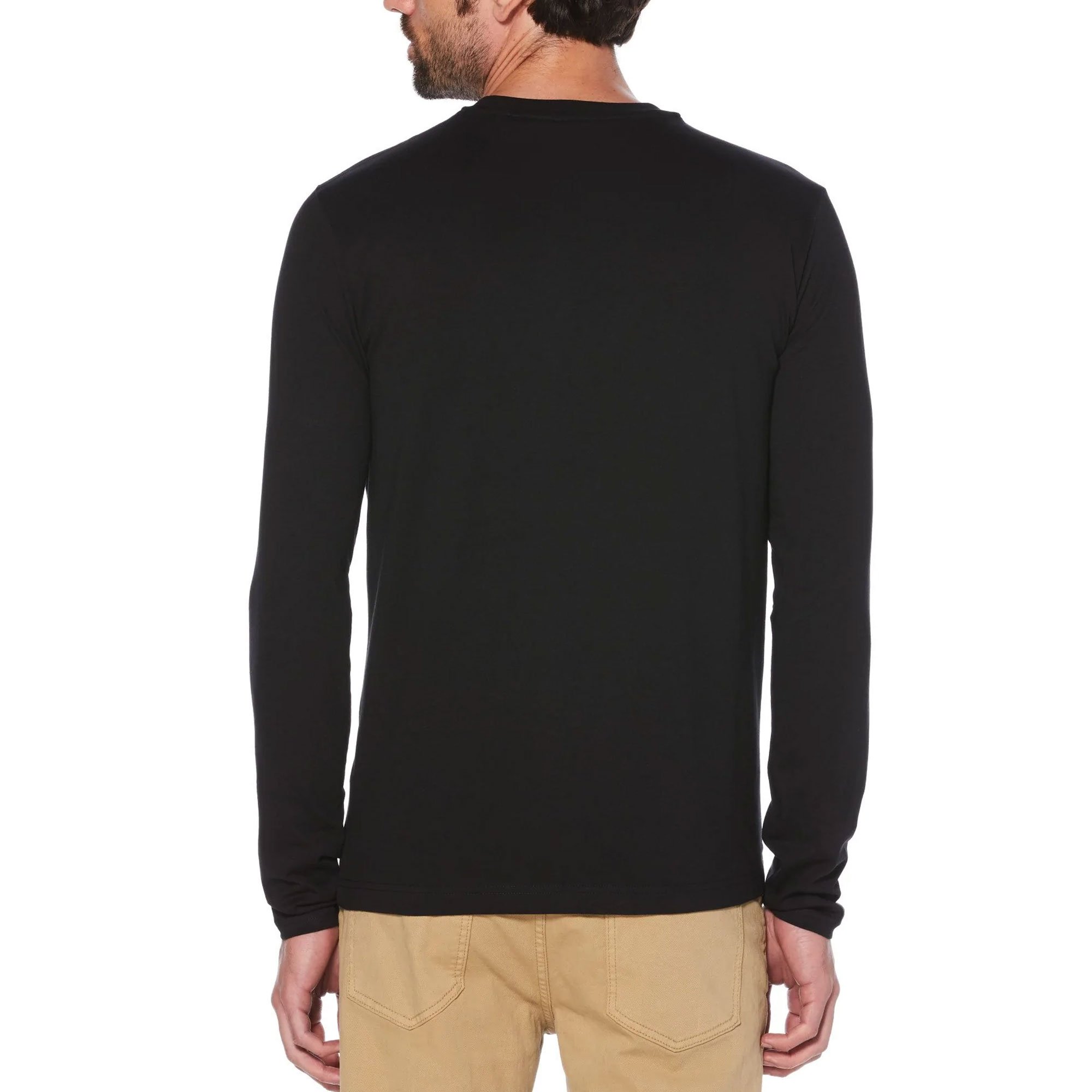 Original Penguin Mens Soft 100% Cotton Long Sleeve Pin Point Logo T ...