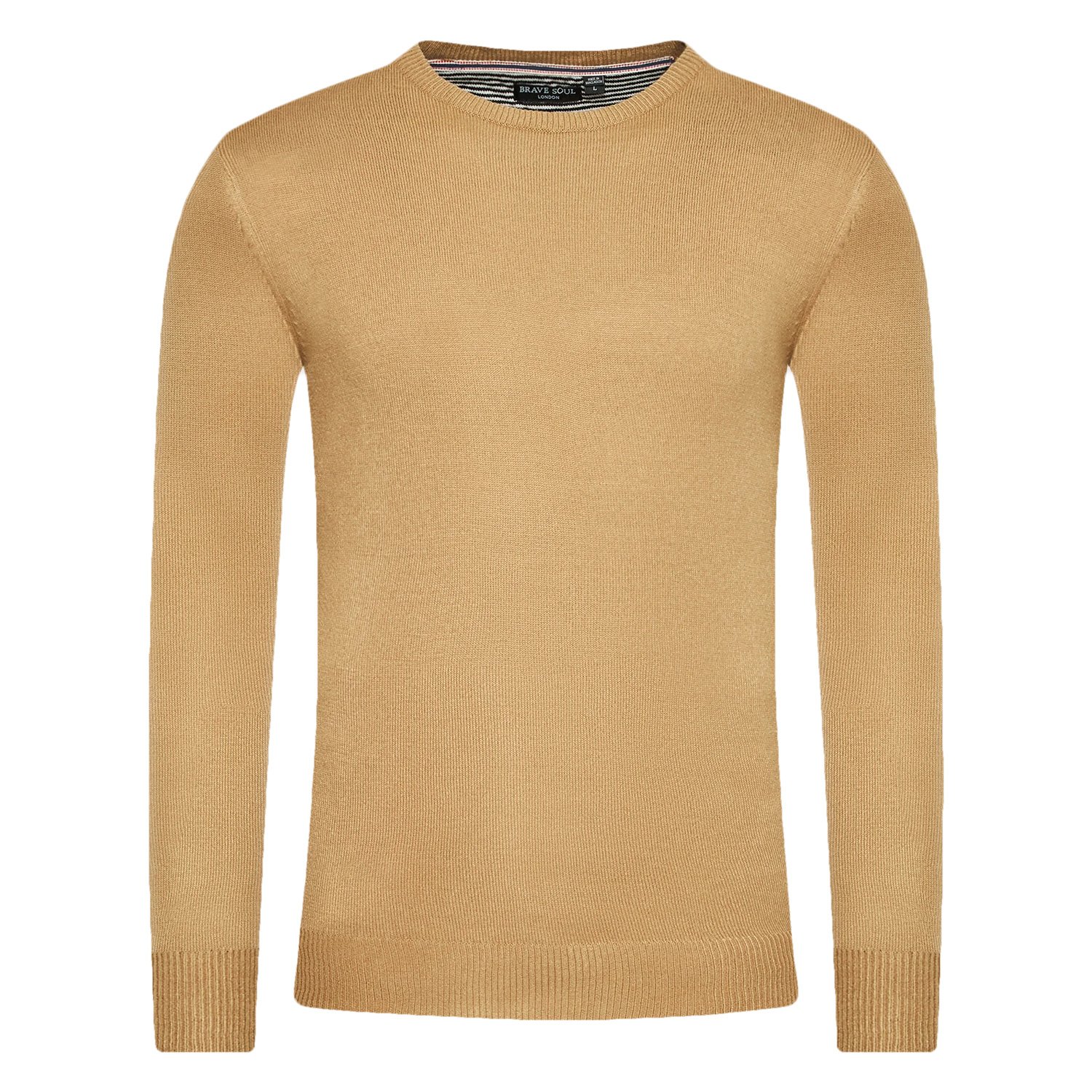 Maglione uomo Brave Soul manica lunga regular fit parsec girocollo maglia top - Foto 16 di 36
