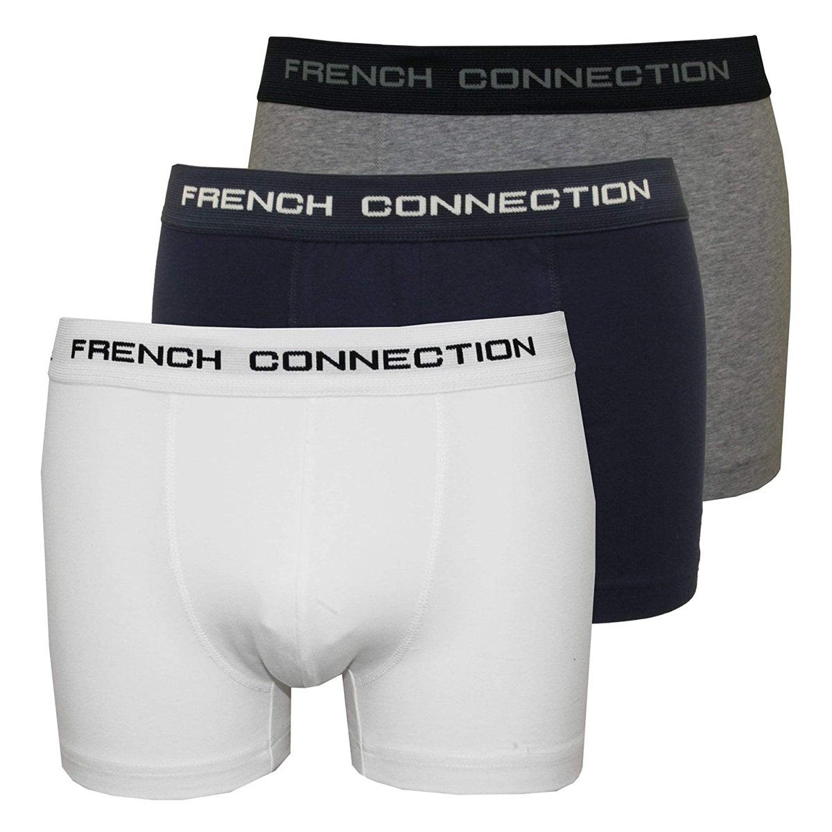 French Connection FCUK 3 Pack Cotton Blend Jersey Trunks Size Medium New