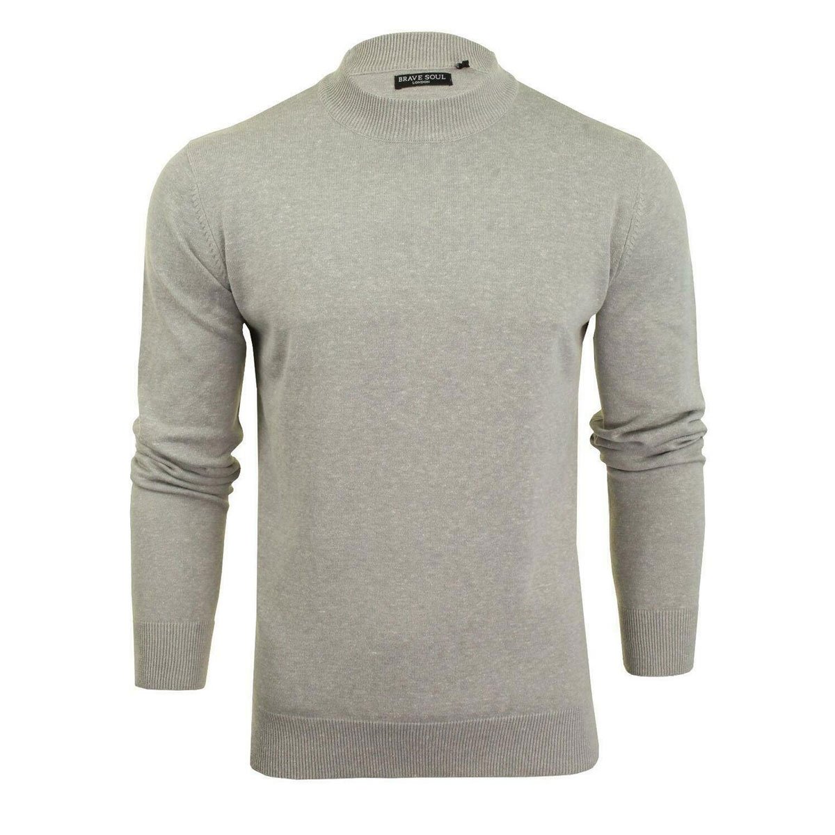 Suéter Brave Soul para Hombre Cuello de Tortuga Liso Básico 100% Algodón Pull Over - Imagen 23 de 34