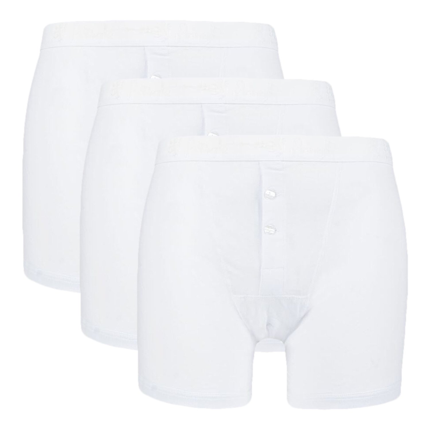 Pringle Mens 3 Pack Boxer Shorts William Button Front Cotton Underwear ...